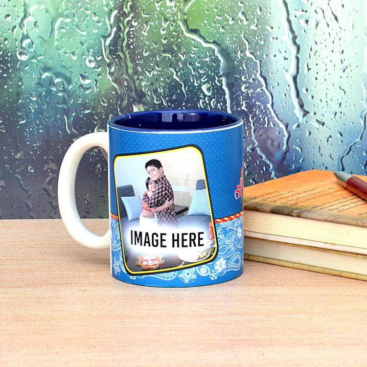 Bold Blue Raksha Bandhan Mug