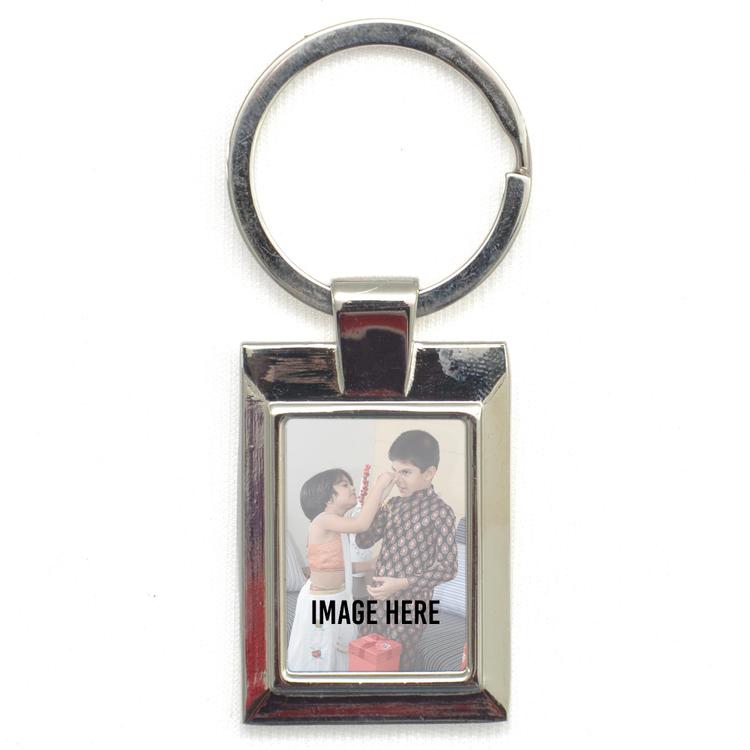 Rectangular Rakhi Keychain