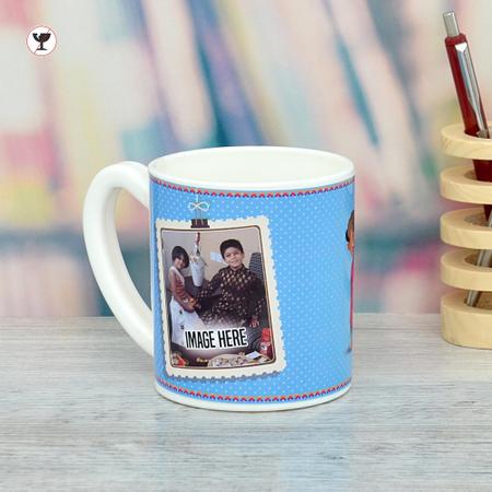 Blue Best Wishes Kids Mug