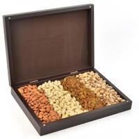 Mixed Dry Fruits in a Brown Box