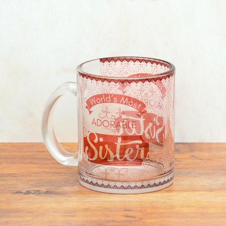 Amazing Glass Mug For Sister