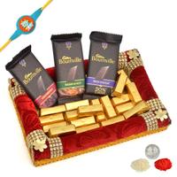 Bournville and Dairy Milk Home Treats Tray  with Rakhi