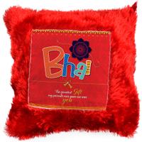 Raving Red Pillow For Bhai