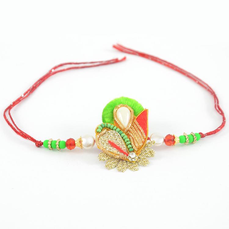 Fluorescent Pearl Rakhi (Express)