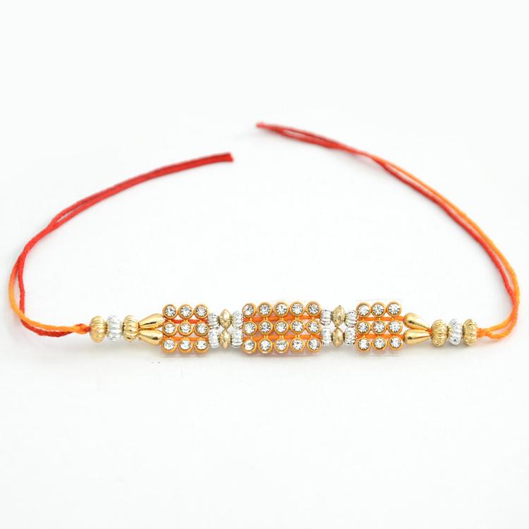 Rakhi Studded with White Stones (Express)