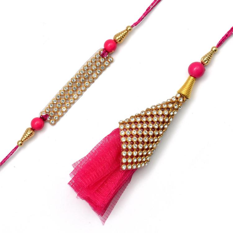 Gracious Pink Bhaiya Bhabhi Set (Express)