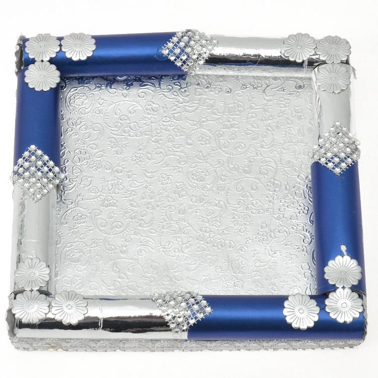 Enticing Blue And Silver Thali (Express)