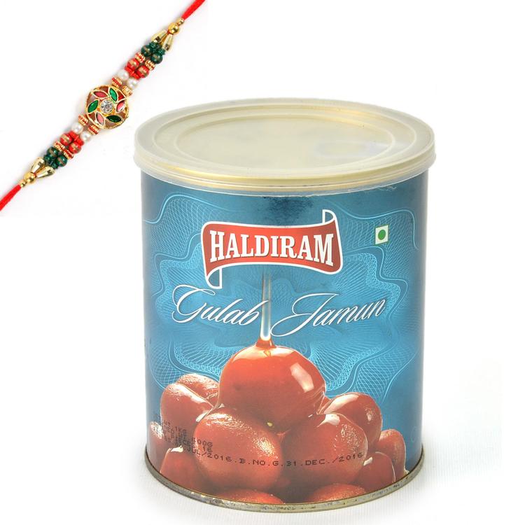 Haldiram Gulab Jamun Tin & Rakhi