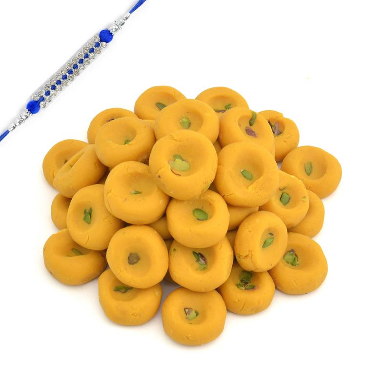 Tasty Kesaria Peda with Rakhi