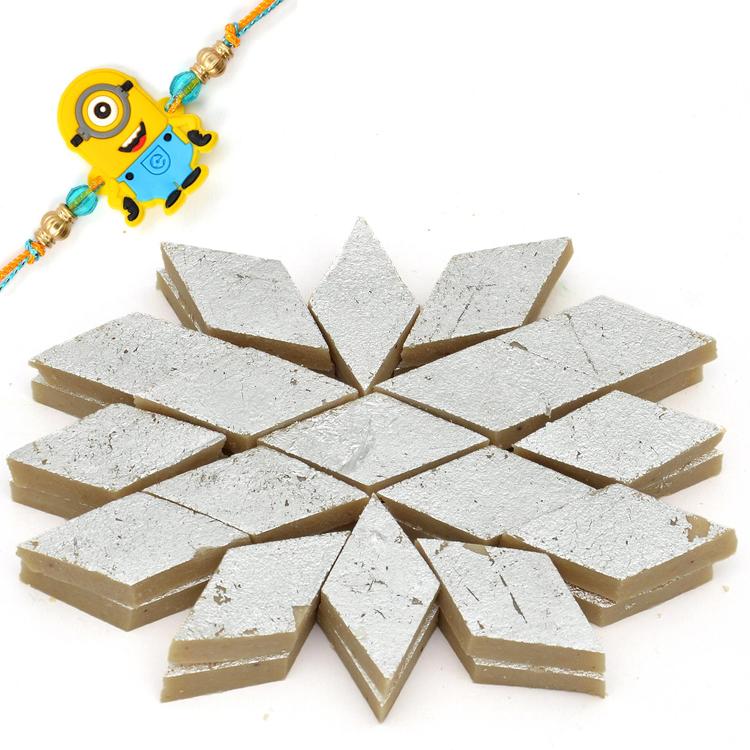 Tasty Kaju Barfi with Rakhi