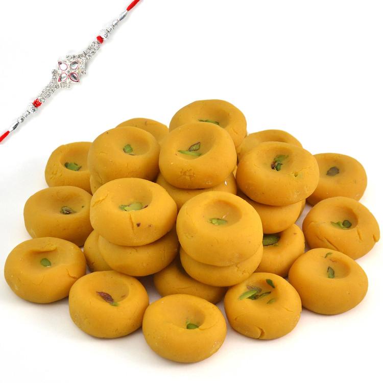 Kesaria Peda with Rakhi