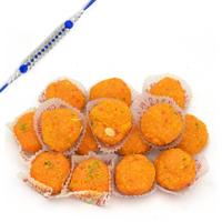 Tasty Motichur Laddu with Rakhi