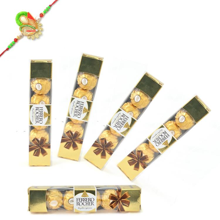 Ferrero Rocher Hamper With Rakhi