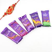 Palatable Dairy Milk Silk Chocolates with Rakhi
