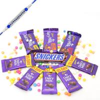 Delicious Chocolates Hamper Pack with Rakhi