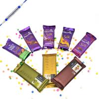 Dairy Milk Silk and Temptation Combo with Rakhi