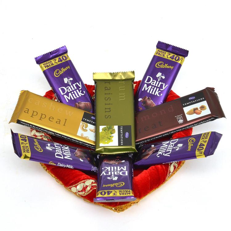 Tray of Temptation and Dairy Milk Combo