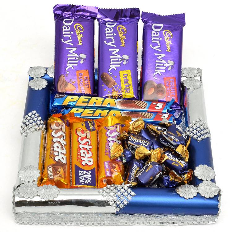 Mixed Delectables in a Square Tray