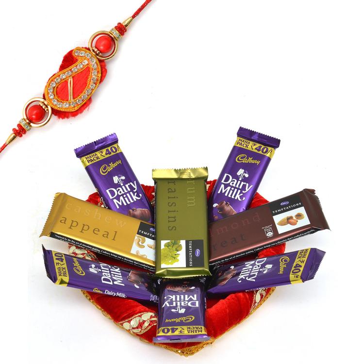 Temptations & Dairy Milk with Rakhi