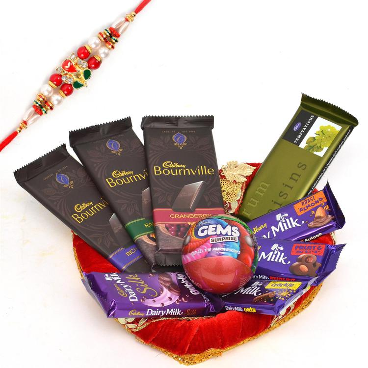 Chocolates, Gems Ball & Rakhi