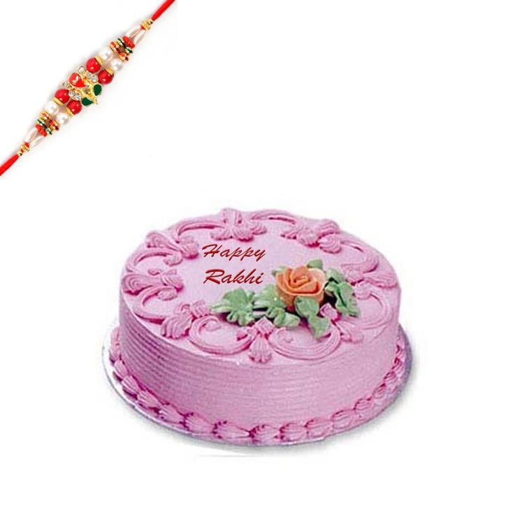 Delightful Combo Of Cake with Rakhi