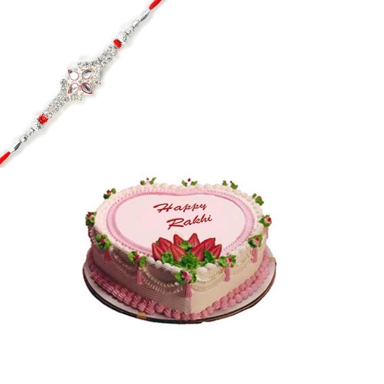 Lovely Combo Of Cake with Rakhi