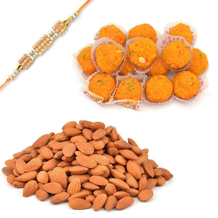 Sweets, Almonds With Rakhi