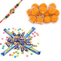 Chocolate Combo with Motichoor Ladoo with Rakhi