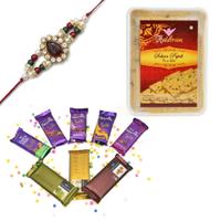 Mixed Chocolates with Sohan Papri and Rakhi