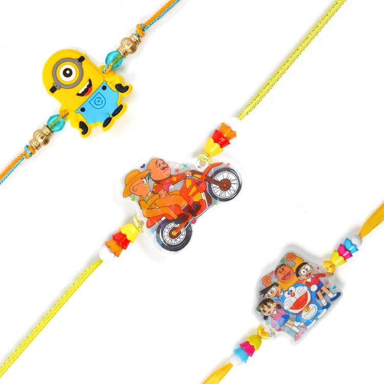 Set of Three Cute Kids Rakhis