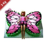 Butterfly Barbie Chocolate Cake - 3 Kg