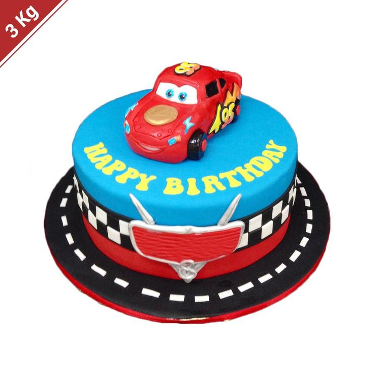 Lightning McQueen Bday Cake - 3 Kg.