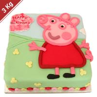 Peppa Pig Bday Chocolate Cake - 3 Kg.