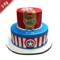 Avengers Fondant Cake - 3 Kg.