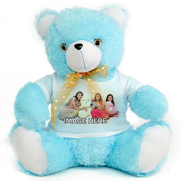 Adorable Blue Personalized Teddy