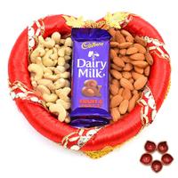 Chocolate and Dry Fruits with Diya