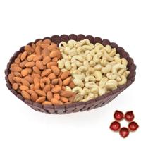Crunchy Sweet Kaju Almond with Diya