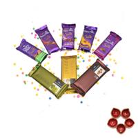 Dairy Milk Silk & Temptation & a Diya