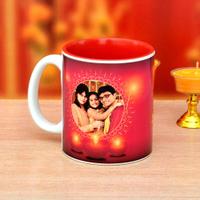 Red Personalized Diwali Mug