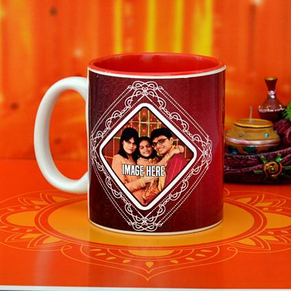 Red & Brown Diwali Mug