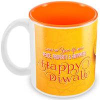 Yellow and Orange Diwali Mug