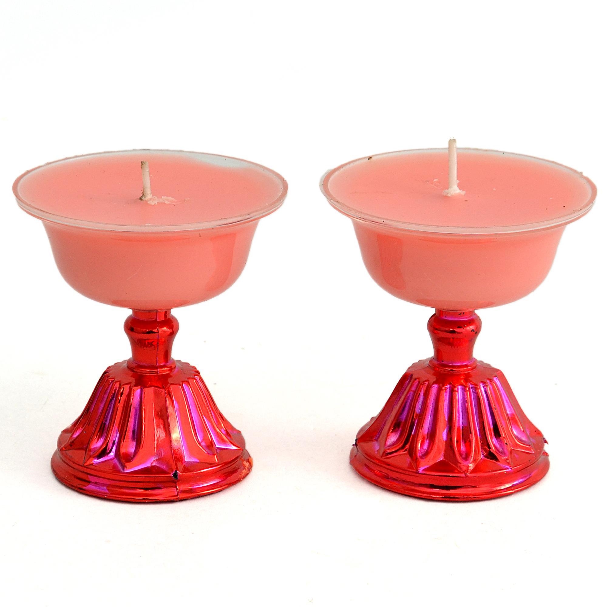 2-pink-stand-candle-home-decor