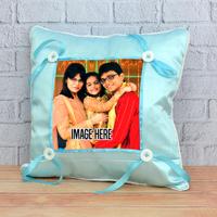 Diwali Blue Personalized Pillow