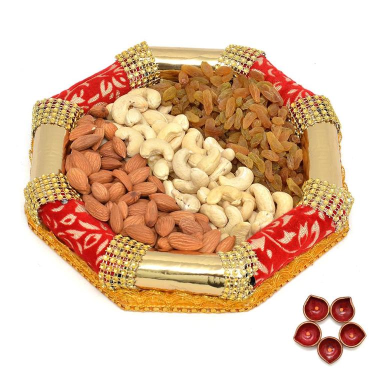 Mixed Dry Fruits & Diya