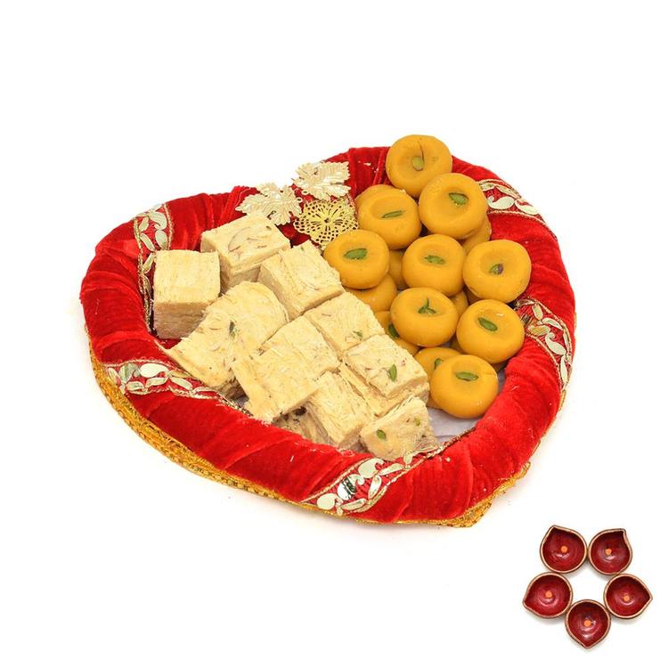 Combo Of Sohan Papdi & Kesaria Peda, Diya
