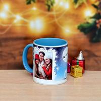 Starry Blue Christmas Mug