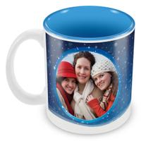 Powdery Blue Christmas Mug