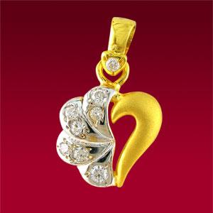 Angel Heart Gold Pendant