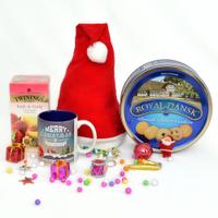 Santa Cap with Mug and Delectables