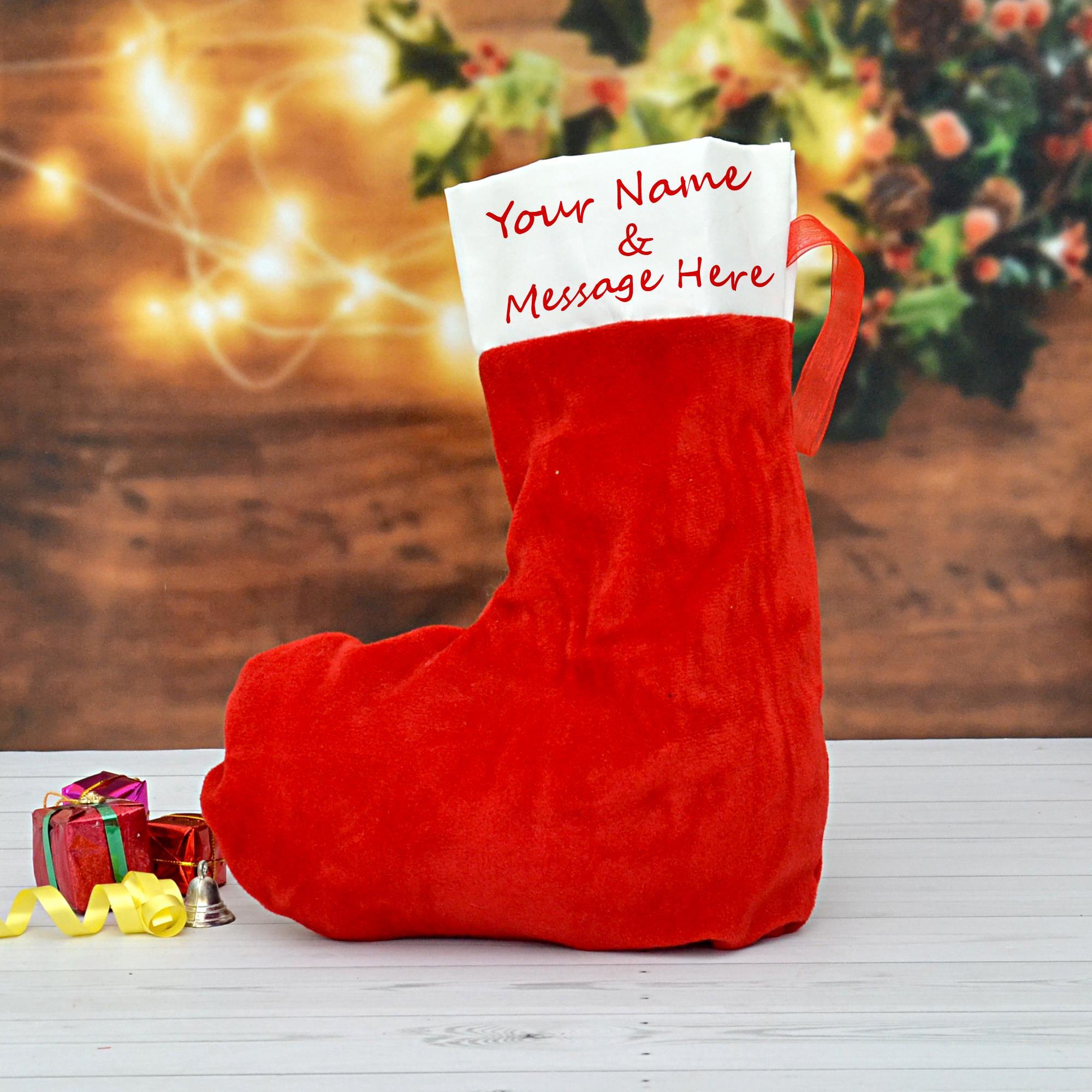 Alluring Personalized Santa Sock